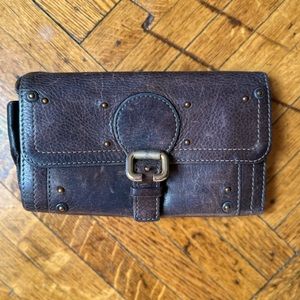 Chloe brown leather wallet circa 2007